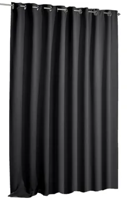 Produktbild von Verdunkelungsvorhang Blackout schwarz Ösen 270 x 245