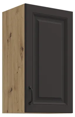 Produktbild von Hängeschrank 40 cm Stilo Grau + Eiche Artisan Küchenzeile Küchenblock Küche