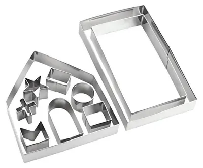 Productafbeelding van Ruhhy 22905 Set 3D-uitsteekvormpjes: peperkoekhuisje