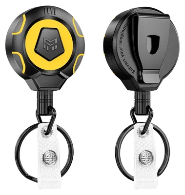 Produktbild von Robuster, ausziehbarer Schlüsselanhänger mit Gürtelclip, 2er-Pack