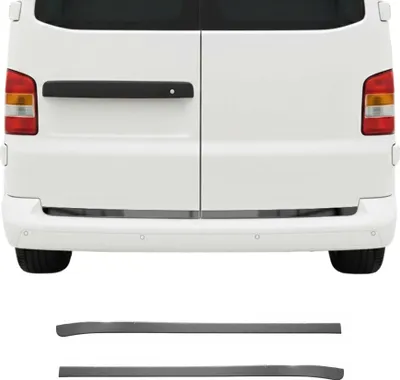 Image de Garniture de Hayon Coffre pour VW T5 2003-2015 acier inox foncé 2 Pcs