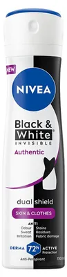 Produktbild von NIVEA Black&White AUTHENTIC Damen Antitranspirant Spray, 72 Stunden Schutz, 150 ml