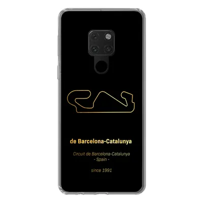 Produktbild von MuchoWow® Handyhülle Schutzhülle Hülle für Huawei P40 Lite F1 - Rennstrecke - Barcelona Silikon Softcase Handy Hülle - Handy