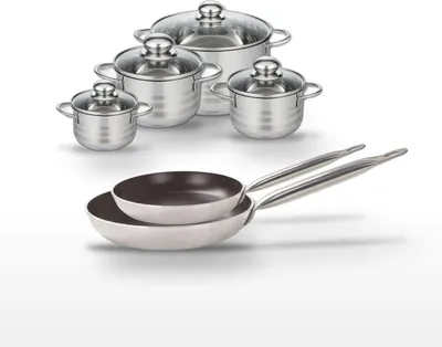 Image de Lot Poêles 28/32 cm et Faitouts 12/14/16/24 cm Elo Bistro Line