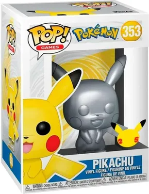 Image de Pokemon - Pikachu 353 25 Years Metalic - Funko Pop - Figurine vinyle