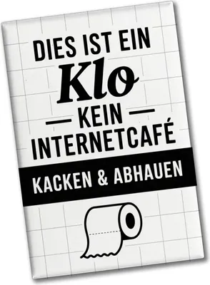 Produktbild von Klo, kein Internetcafe Souvenir Souvenir Magnet