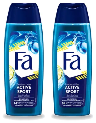 Immagine prodotto di 2 spray deodoranti "Fa Men Active Sport" - 150 ml - confezione - 2 pezzi