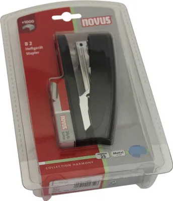 Produktbild von Novus Heftgerät B 2, bis 25 Blatt schwarz, im Blister