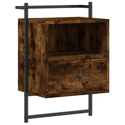 Produktbild von Wand-Nachttisch Räuchereiche 40x30x61 cm Holzwerkstoff