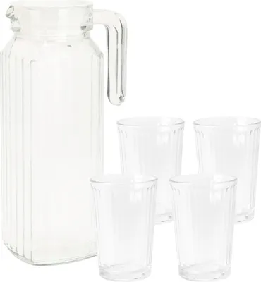Zdjęcie produktu dla Zestaw dzbanek i 4 szklanki, 1,1 l + 200 ml