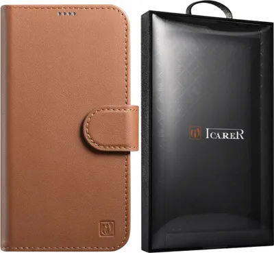 Obrázek produktu pro Icarer Case Kožené pouzdro pro Iphone 14Pro Brown