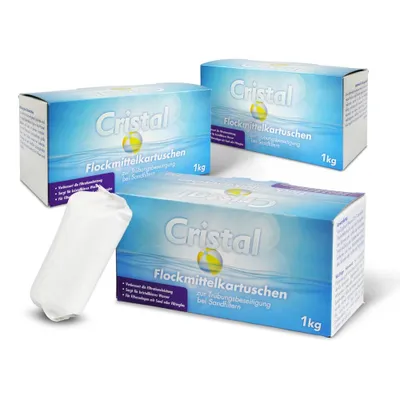 Produktbild von Spar-SET> 3x CRISTAL Flockmittelkartuschen 1,0 kg