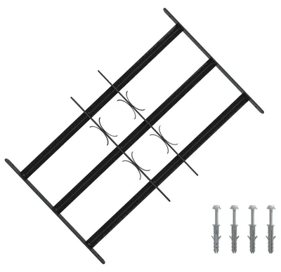 Produktbild von vidaXL Sicherheitsgitter für Fenster mit 3 Querstangen 3 pcs 43-74 cm