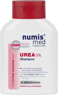 Produktbild von numis med Haar Shampoo mit 5% Urea - Hautberuhigendes Haarshampoo für extrem trockene Kopfhaut 1x 200 ml