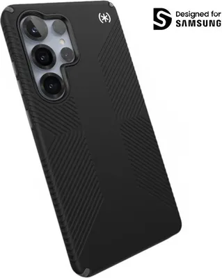 Produktbild von Speck Presidio2 Grip Magnet - Gehäuse Samsung Galaxy S25 Ultra MagSafe (Schwarz/Schiefergrau/Weiß)