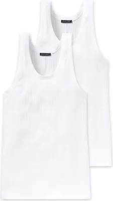 Produktbild von Schiesser Herren 2 er Pack Jacke 0/0 Gr. 7  weiss
