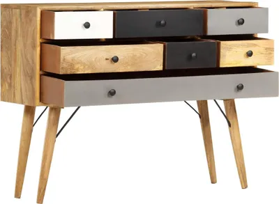 Produktbild von vidaXL Sideboard 110 x 30 x 82 cm Massivholz Mango