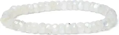 Produktbild von Armband Regenbogen-Mondstein Facette Aa-Qualität elastisch – 0,6 cm