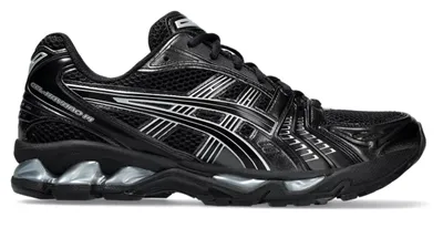 Produktbild von Kaufen Sie den ASICS GEL-KAYANO 14 Black Pure Silver bei Kicksshop. Sportlicher schwarz-silberner Sneaker mit GEL-Dämpfung und Retro-Running-Design.