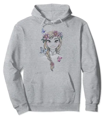 Productafbeelding van Disney Frozen, Anna, geïllustreerde hoodie met boho-bloemenprint
