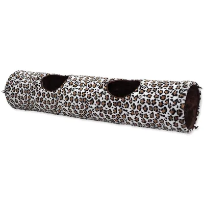 Image de Tunnel MAGIC CAT peluche léopard 120 cm