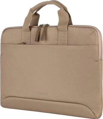 Image de Tucano Smilza Sac MacBook 13"-14" – Fabriqué à partir de Plastique Recyclé – Ultra-Mince avec Double Poignées – Rembourrage Interne Anti-Choc - Beige