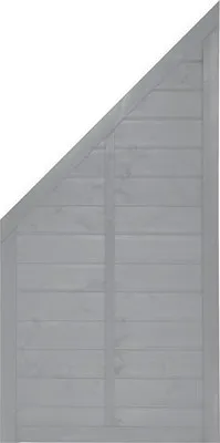 Produktbild von Zaun Abschlusselement Konsta Venga links 90 x 180/90 cm basaltgrau