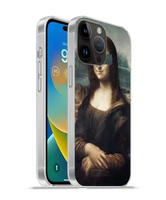 Produktbild von MuchoWow® Handyhülle Schutzhülle Hülle für Apple iPhone 14 Pro Max Mona Lisa - Leonardo da Vinci - Blau Silikon Softcase Handy Hülle - Hardcover
