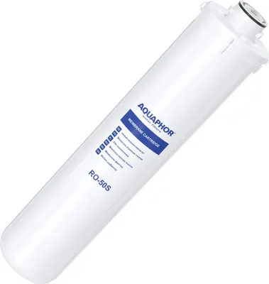Immagine prodotto di Membrana osmotica Aquaphor RO50S per sistema osmosi inversa, capacità 7,8 litri ora, rimozione batteri 99,9 percento, durata fino a 8000 litri