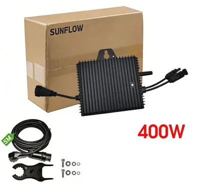 Immagine prodotto di Micro-inverter solari, alta efficienza, monitoraggio intelligente, 400W, 230V