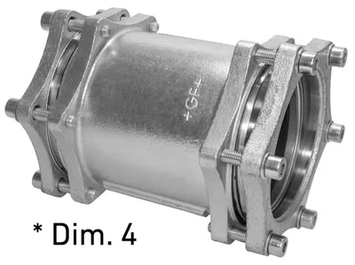 Productafbeelding van Georg Fischer GF Primofit koppeling, STL, NBR, 2 1/2 G, 1 stuk.