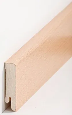 Produktbild von Sockelleiste Echtholzfurnier 16 x 60 x 2500 mm Buche Echtholzfurnier Fußleiste furniert by PROVISTON 62.5 Meter | 25 Stück