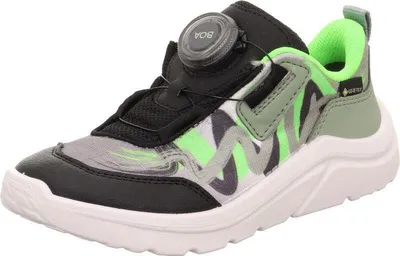Produktbild von Superfit KICKS Schwarz/Hellgrün Sneaker Slipper Kinder Jungen 32