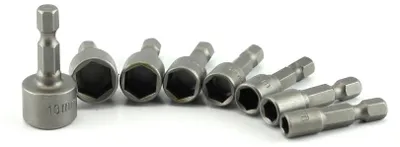 Immagine prodotto di Tooltech 10213 Set di bussole 8 pezzi C.V. per avvitatori a batteria ecc.