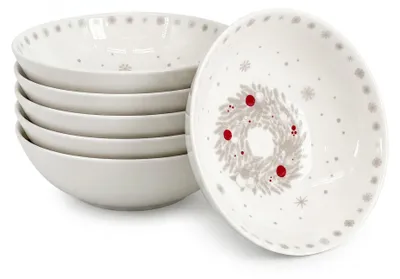 Image de Ensemble de 6 assiettes de Noël Luna Koleda, diamètre 15,5 cm – par inspire