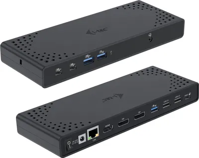 Obrázek produktu pro i-tec C31TRIPLE4KDOCKPDIT, Kabel, USB 3.2 Gen 1 (3.1 Gen 1) Type-C, 100 W, 3,5 mm, 10,100,1000 Mbit/s, Černá