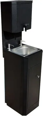 Produktbild von Mobiles Waschbecken NRc. Handwaschbecken Heißes Wasser. Spülbecken. Frischwassertank 10L. Schwarz
