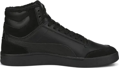Produktbild von Puma Shuffle Mid Fur Black-Black-Steel Gray Größe EU 44,5