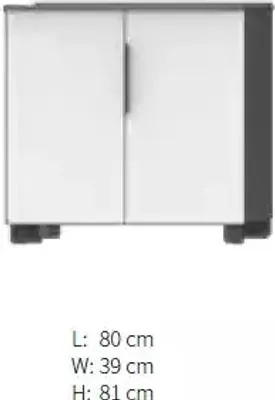 Immagine prodotto di Armadio bianco Mobili in legno Scaffali di stoccaggio Armadio a muro Mobili per ufficio Armadi in legno
