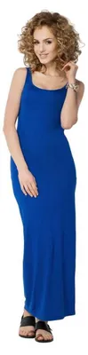 Produktbild von Damen MaxiKleid Sommerkleid; Blau S/M 36/38