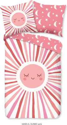 Produktbild von Duvet cover Good Morning 135x200 + 1* 80x80 cm - sun, moon and stars