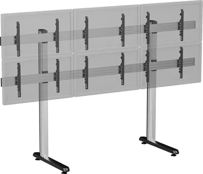 Image de Support TV sur pieds - 6 écrans 45''-50'' - Hauteur 180 cm - A poser