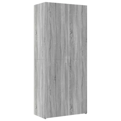 Produktbild von Highboard Grau Sonoma 80x42,5x185 cm Holzwerkstoff
