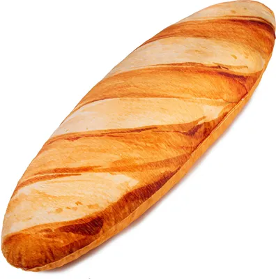 Produktbild von Ferocity Samt Kissen für das Kinderzimmer 50 cm Groß; Deko für Kinder Motiv Gold Braun Brötchen [091]