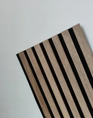 Produktbild von Wandlamellen 30x120 cm - MDF-Lamellen - Akustikpaneele - Wandverkleidung - KARLSTAD