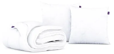 Produktbild von MKS MEBLE CALIMA Anti-Stress Bettdecken-Set 160x200 mit Carbonfasern – Ganzjahres, Hypoallergen & 2 Kissen 80x80, Ganzjahresdecke
