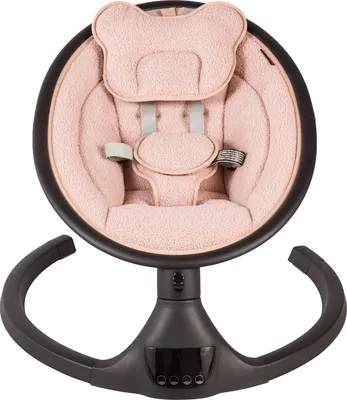 Image de X Adventure, berceau électrique pour bébé Rocco, couleur rose poudré – Balancier pour bébé avec 5 vitesses, télécommande, Bluetooth, utilisable dès la naissance jusqu'à 9 kg
