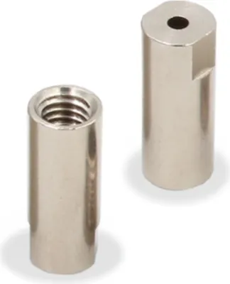 Produktbild von Schraubkappe mit Schlüsselfläche 7mm, M6 Innengewinde | vernickelt