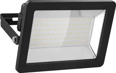 Immagine prodotto di Goobay 53876 Faretto LED per esterni, 100 W, nero - con 8500 lm, luce bianca neutra (4000 K) e pressacavo M16, adatto per uso esterno (IP65)