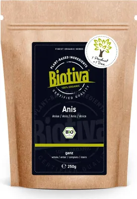 Produktbild von Biotiva Anis ganz 250g aus biologischem Anbau